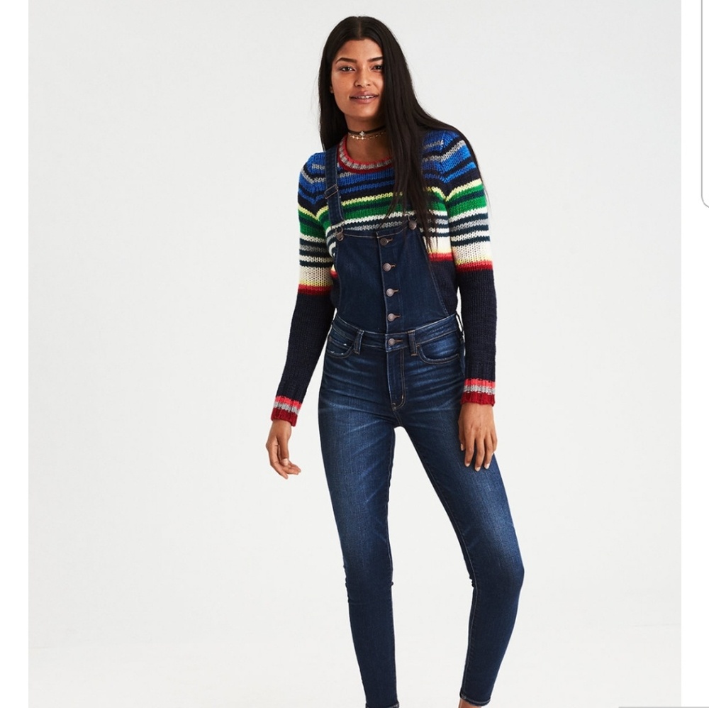 AE jeggings overalls